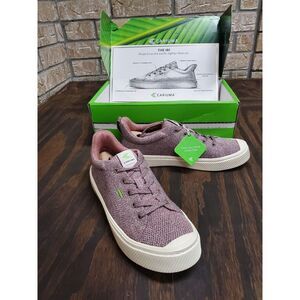 Cariuma IBI Low Stone Blush Knit Sneakers Women Size 8 Unisex Men 6.5